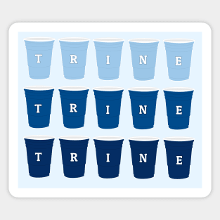 Trine solo cups tapestry Sticker